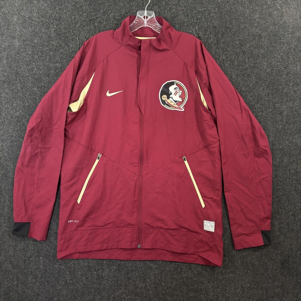 Florida State Seminoles Jacket Men's Large Red Nike Dri-FIT Hyper Elite